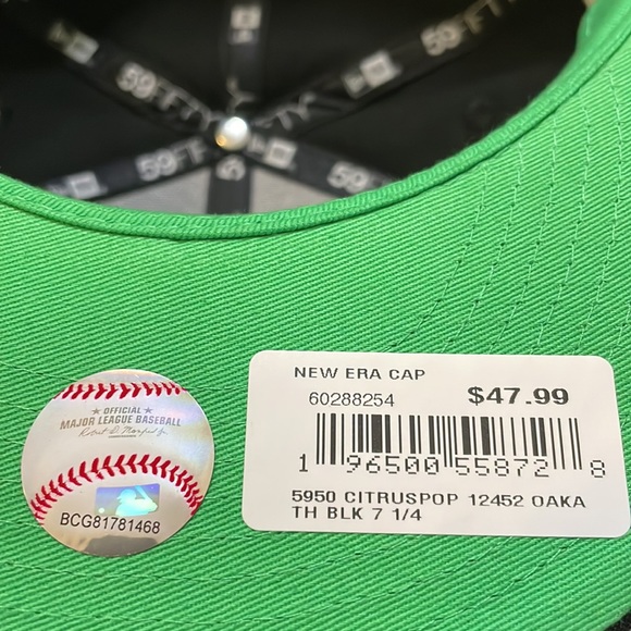 Brand New Citrus Pop Oakland As Baseball Fitted cap - Picture 8 of 8